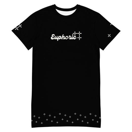 Euphoric BLACK T-shirt dress